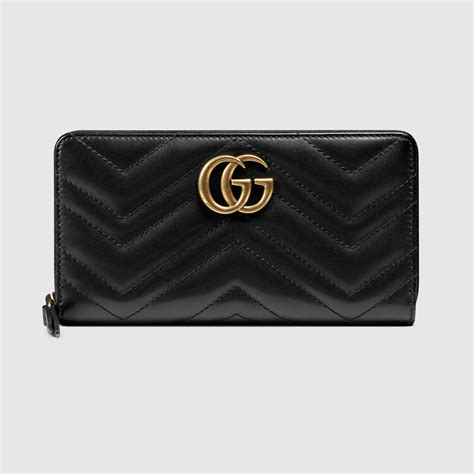 gucci marmont flap wallet|Gucci Marmont zip around wallet.